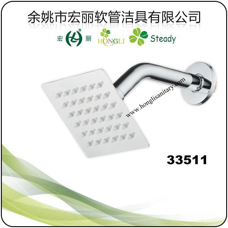 33511 Stainless Steel Shower Head with Stainless Steel Arm