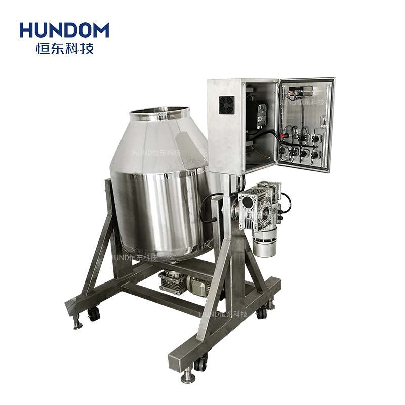 360 Degree Electric Horizontal Bath Salt Mixing Machine Chemical Particles Powder Rotary Drum Mixer