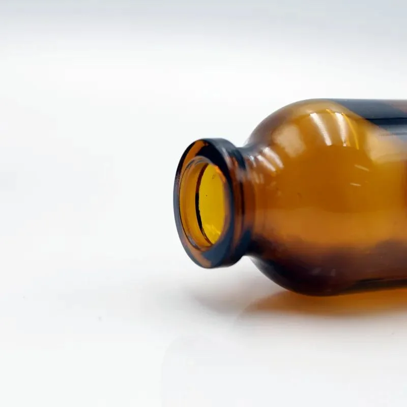 100ml Amber Mold Crimp Glass Bottle for Antibiotics