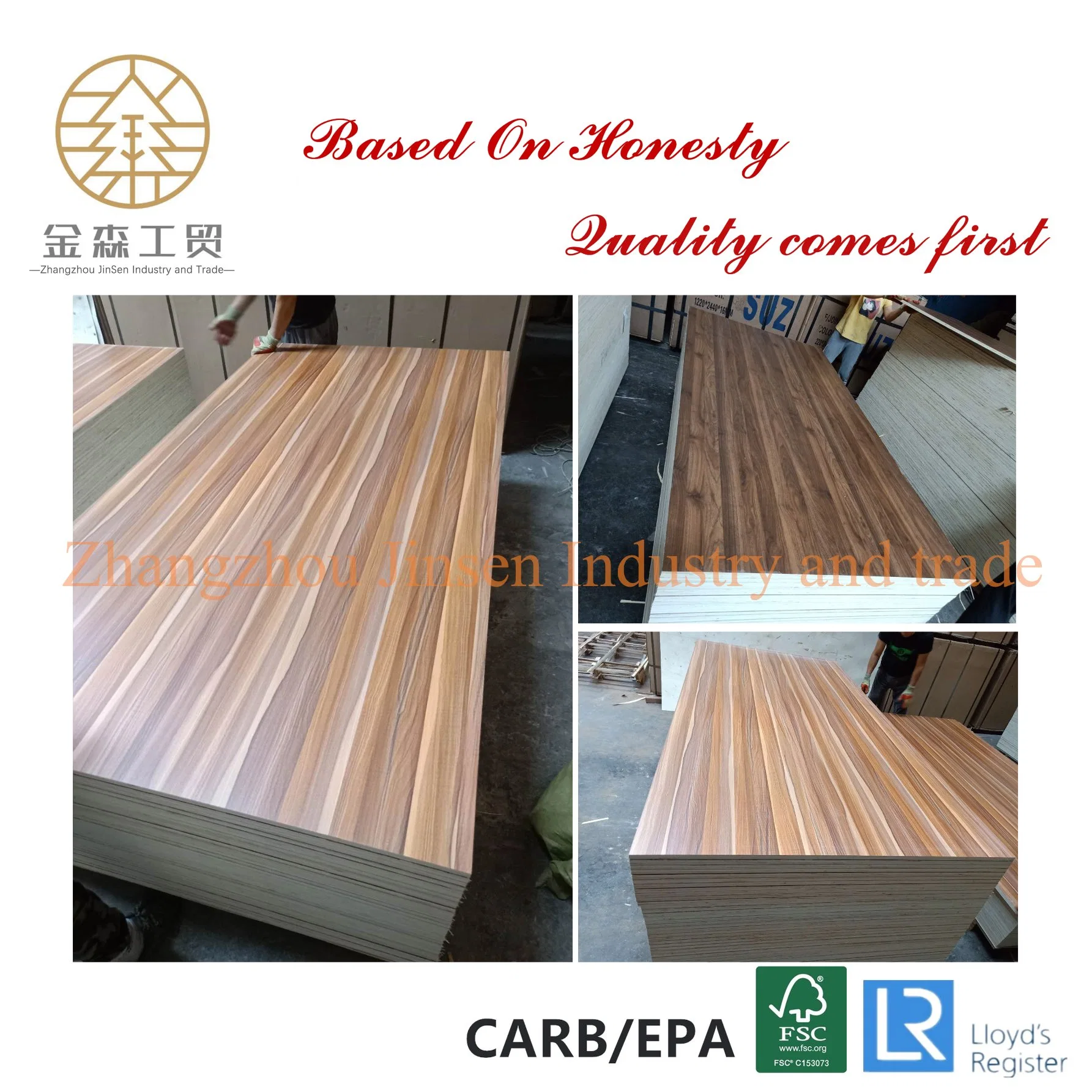 Building Materials Melamine MDF Black Wooden Grain Colores with Cheap Price in China for Furniture