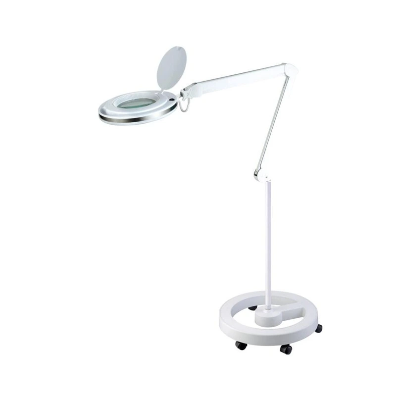 Soporte de abrazadera de mesa de vidrio óptico de la Lupa Lupa LED Lámpara (BM-6017-8-5B)