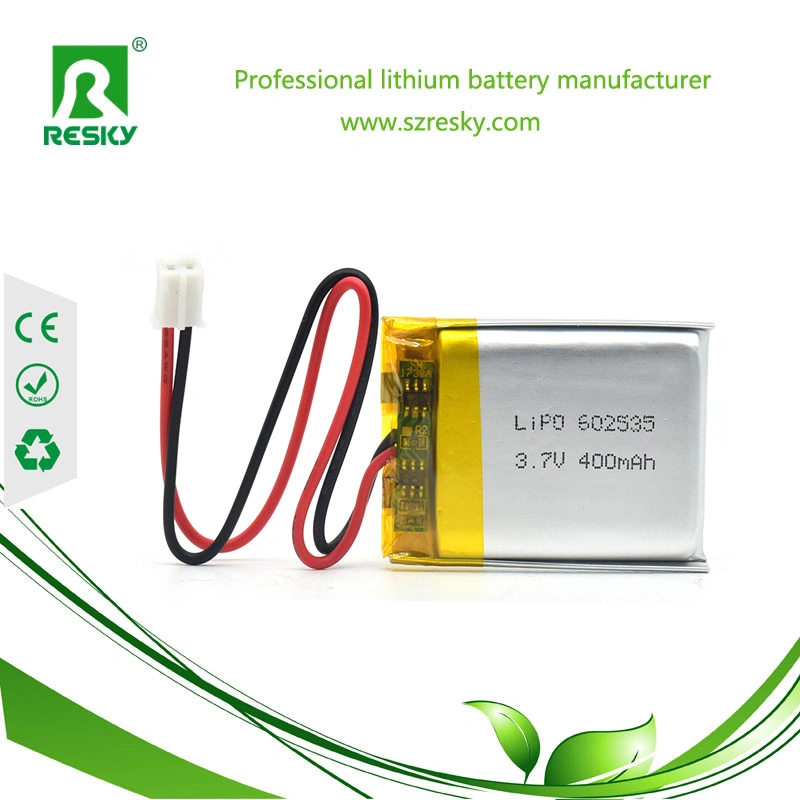 602535 Rechargeable 3.7V 500mAh Li-ion Polymer Battery for Helmet Light