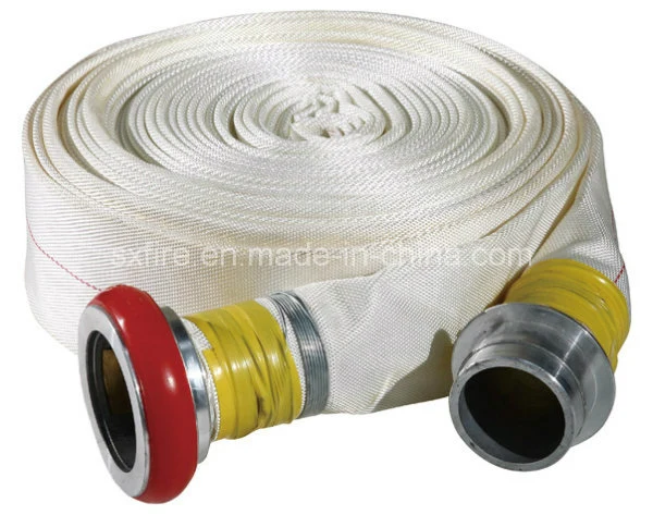 Fire Fighting Sets 2.5 Inch 8bar PVC Lining White Fire Hose for Water Transporting