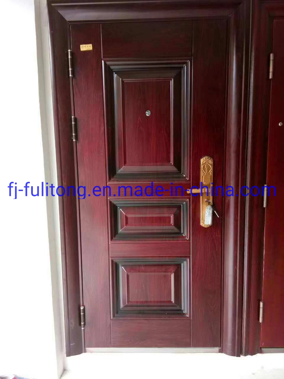 Security Internal Room Wooden Sliding Gate Steel Door