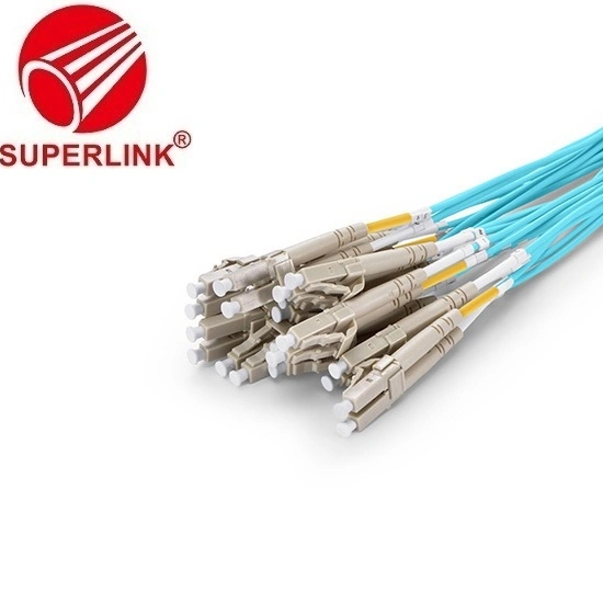 Fiber Optic Patch Cord MTP Om3 Multimode Breakout Cable Bunch Jumper Wire