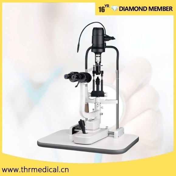 El equipo de oftalmología óptica digital LED lámpara de hendidura microscopio con 2 Maganifications