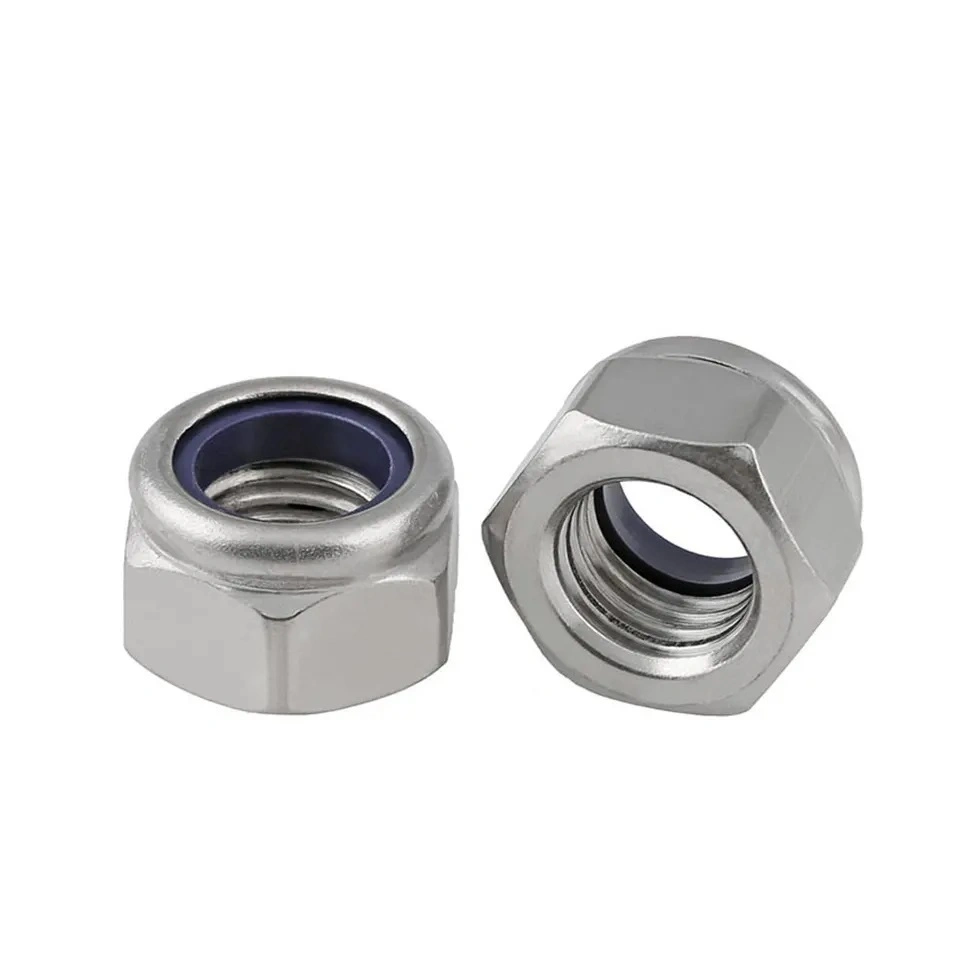 Standard Stainless Metric Nylon Insert Hexagon Lock Hex Nuts