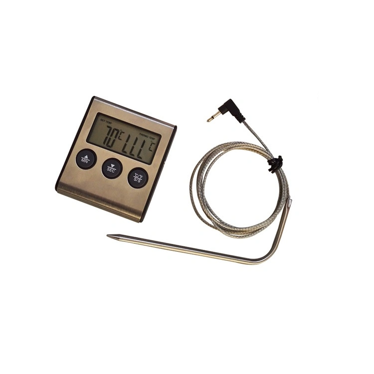 Manufacturer Direct Supply Digital BBQ Meat Kitchen Candy Thermometer with Timer