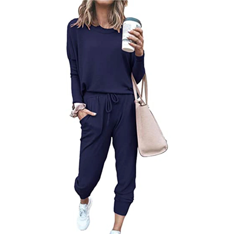 Fashion Sweatpants and Hoodie Set Casual Women's Sports Clothing for Joggers