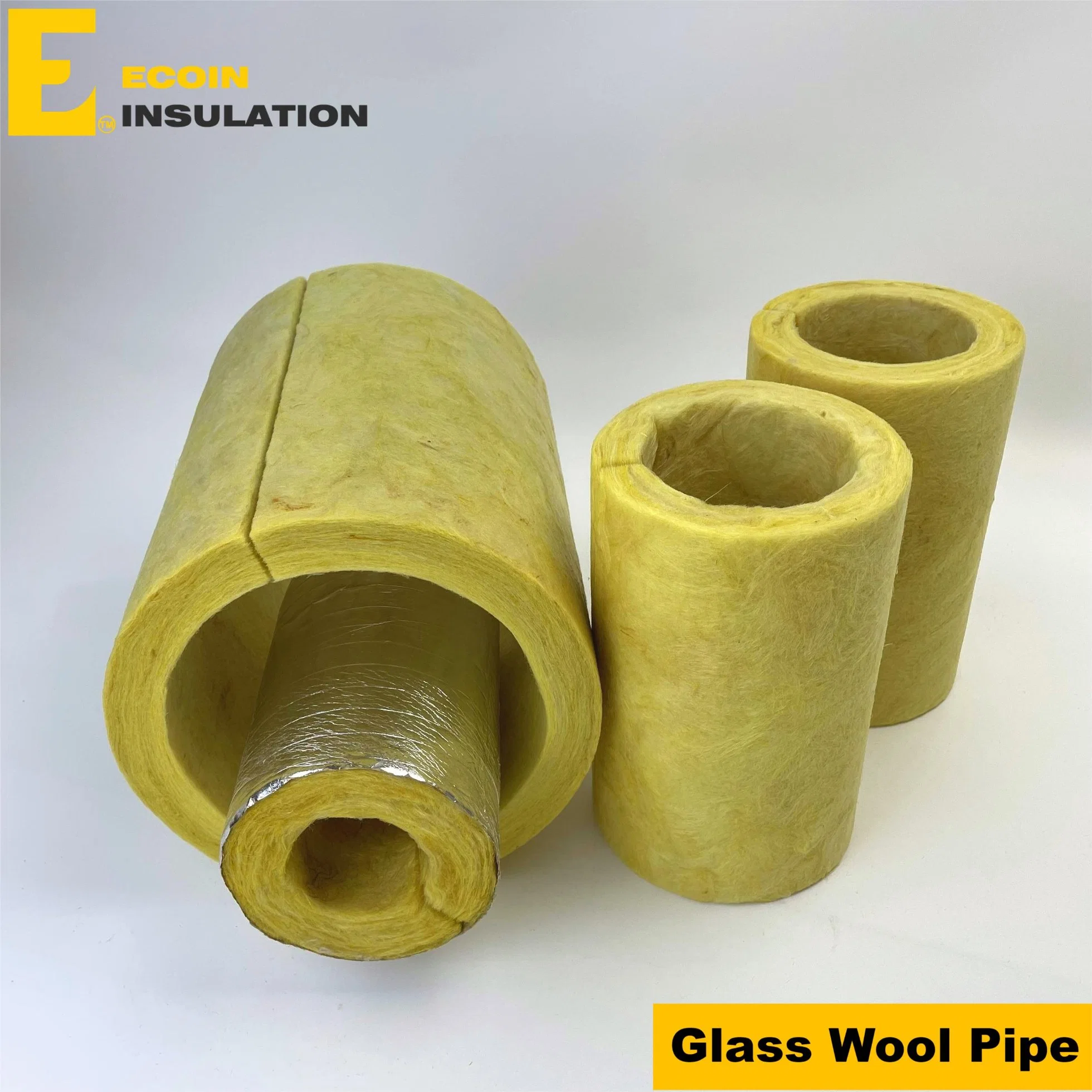 Fiberglass Acoustic Insulation Density 64kg/M3 Glass Wool Tube