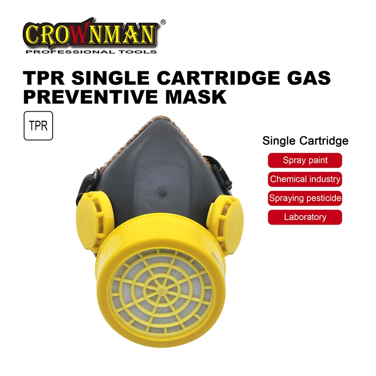 Crownman Cartridge Filter Mask Anti Chemical Dust with TPR material