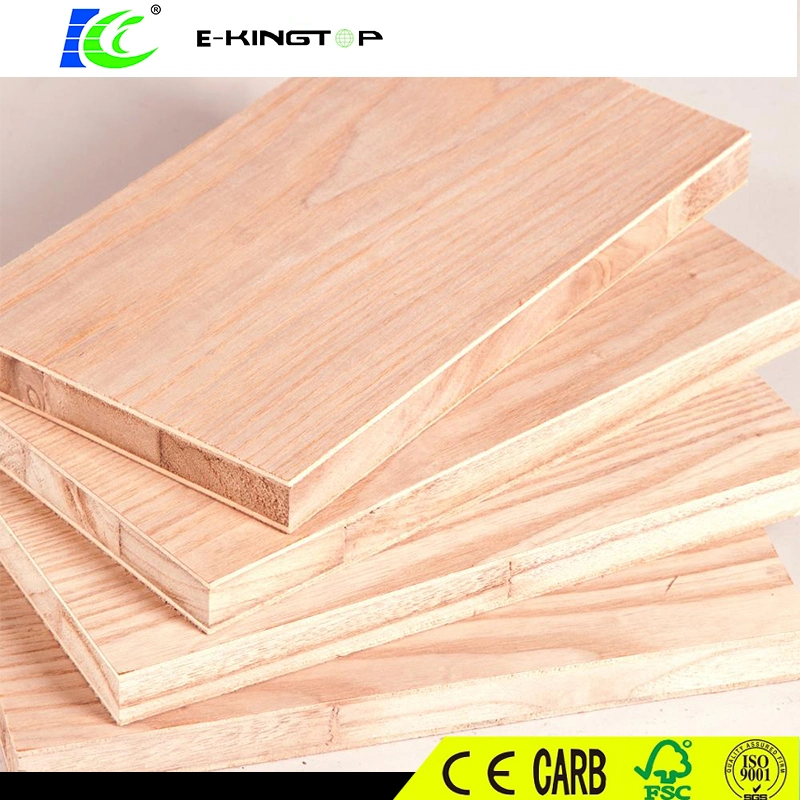 Customized 18mm E0 Glue Melamine Block Board/Blockboard