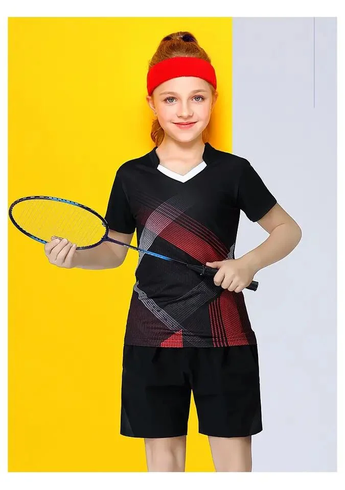 Tennis Clothes for Girls Children Ping Pong Tee Shirts Skirt Sets Kid Volleyball Kits Badminton Jerseys Sport Uniform Sportswear