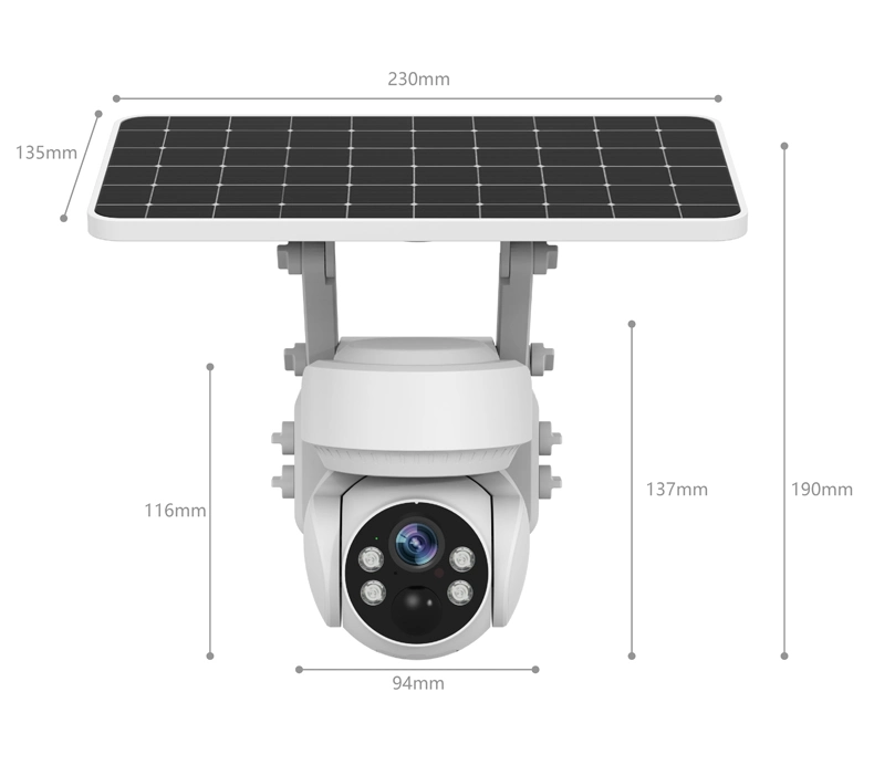 1080P WiFi на солнечной энергии аккумулятора наружных беспроводных камер видеонаблюдения