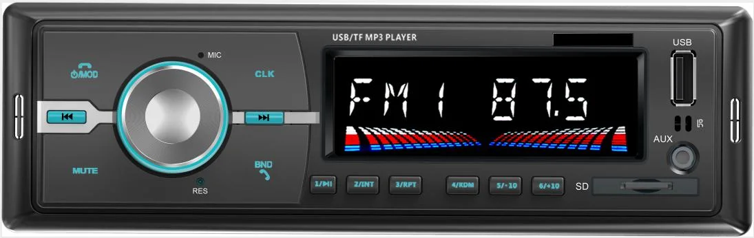 مشغل سيارة MP3 بشاشة LCD عالية الجودة مع Bluetooth® USB 7388IC