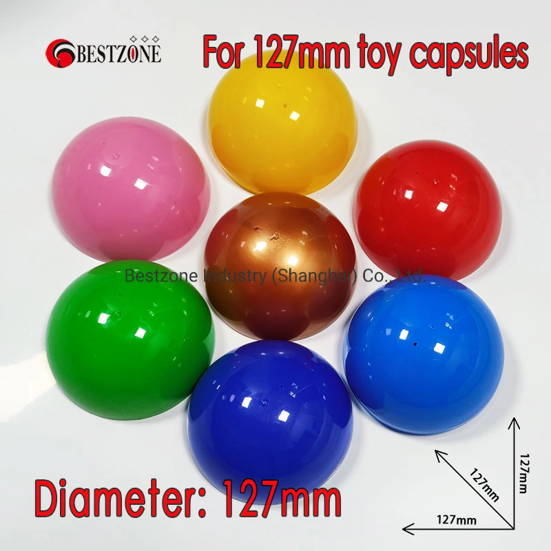 127mm 5 Inch Giant Full Color Plastic Capsule Toys for Gachapon Gumball Toy Machine Price Container Gift Pack