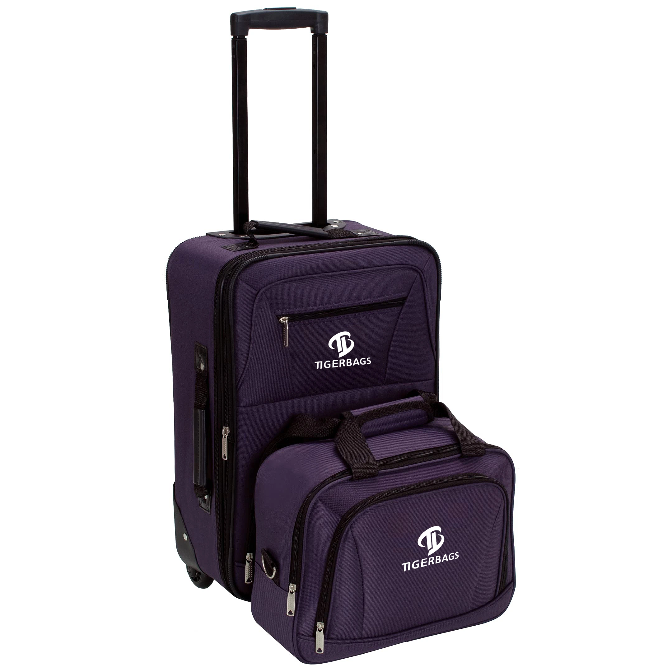 Fashion Softside Upright Luggage Set Purple. Fashion Softside Upright Luggage Set Purple