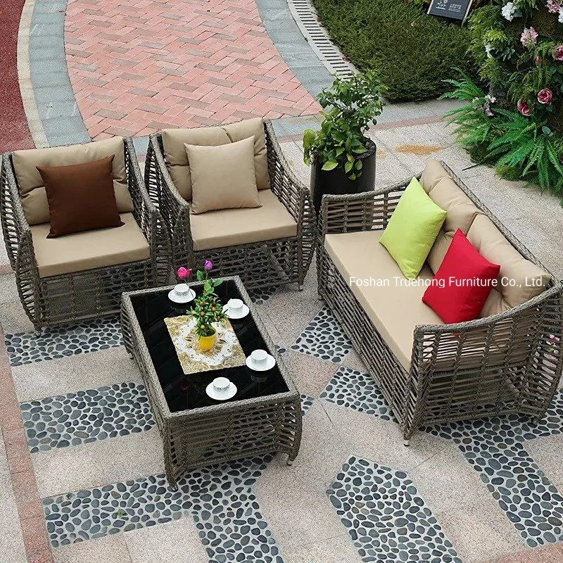 Wholesale/Supplier Outdoor Furniture Professional Hotel Outdoor Furniture Garden PVC Rattan Sofa Set