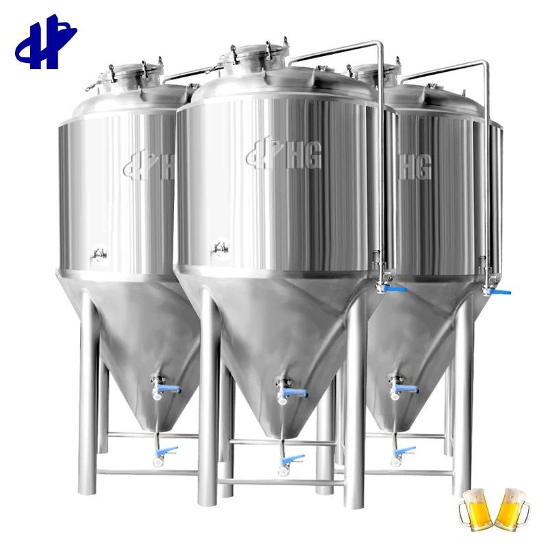 1000L 2000L Jacketed Beer Brew Conical Tank for Fermentation Bucket