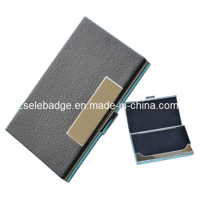 Business Name Card Holder PU Leather Case (ele-box01)