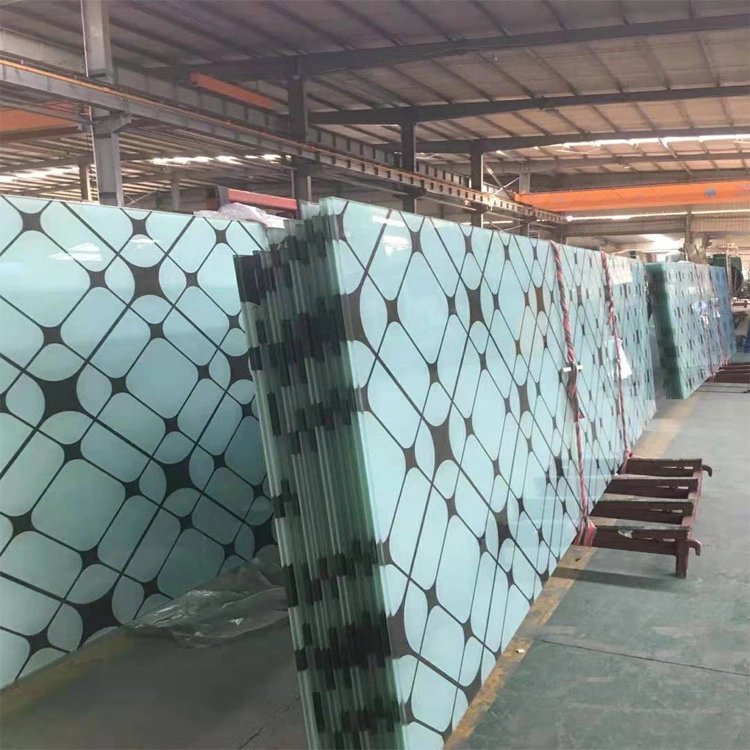 Custom Low Iron Tempered DOT Ceramic Frit Glass for Deco