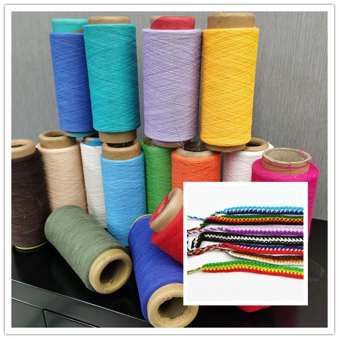 Chinese Manufacturers Recycled Cotton Polyester Blended Yarn 4s to 8s Weaving Yarn for Cotton Twines /Color Strings