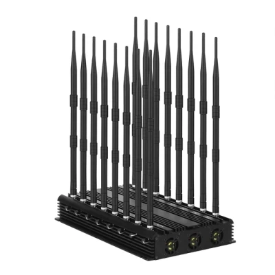 16 antenas de VHF UHF de telefonía celular Jammer teléfono móvil WiFi GPS teléfono móvil de Control Remoto Jammer señal