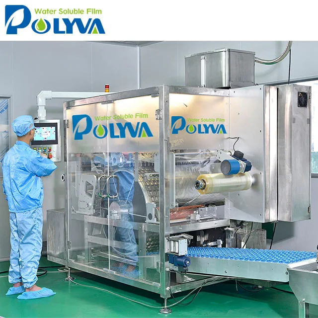 Polyva PVA/Pvoh Pods Laundry Detergent Pods Water Soluble Washing Tablet PVA Film Packing Machine