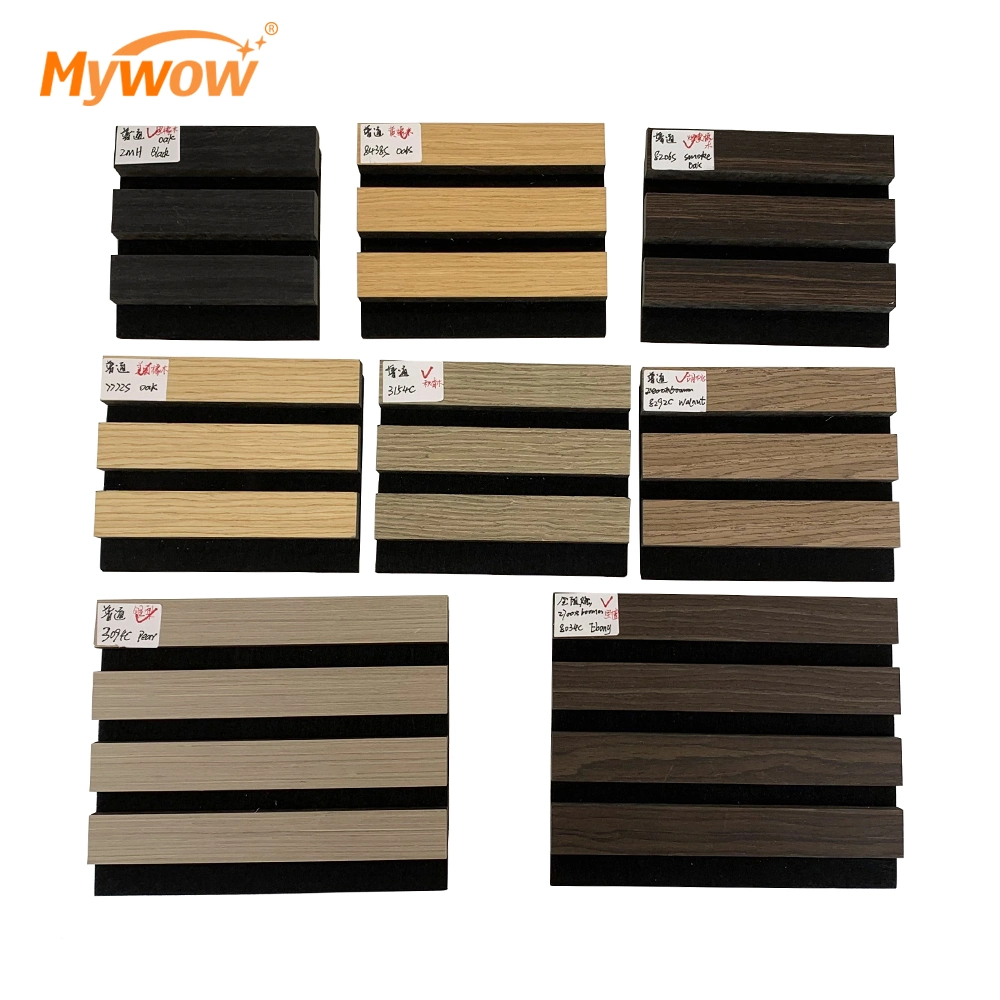 Wholesale/Supplier MDF Veneer Sound-Absorbing Slatted Acoustic Panel