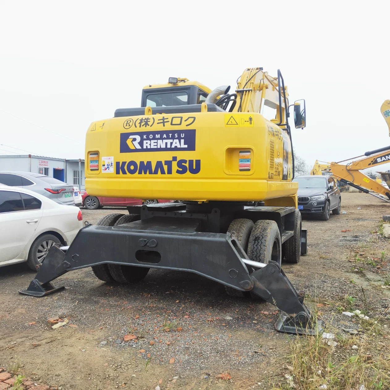 Secondhand Wheel Excavator Komatsu Pw160 Used 16t Original Japanese Mobile Digger