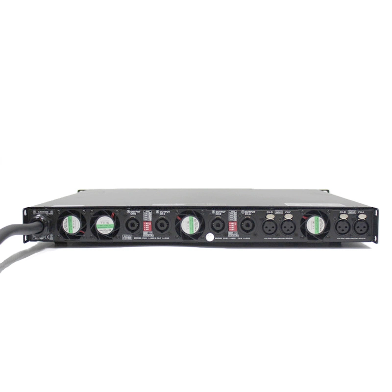 Sinbyen 1U Digital 2 ohmios estable 4 Canales 3000W Potencia Amplificador profesional