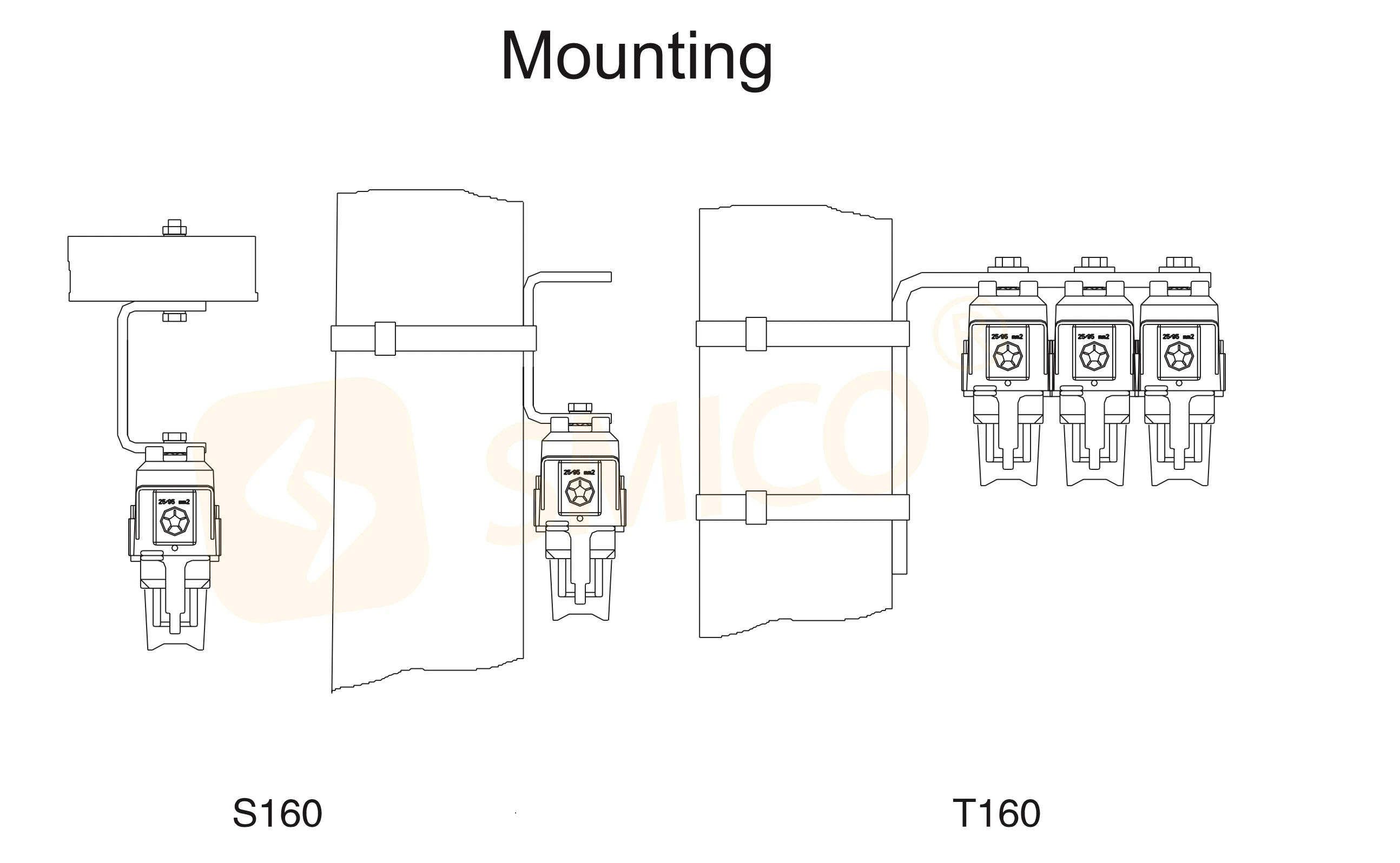 Apdm 160A Low Voltage Single Pole Fuse Switch Disconnector/Fuse Holder