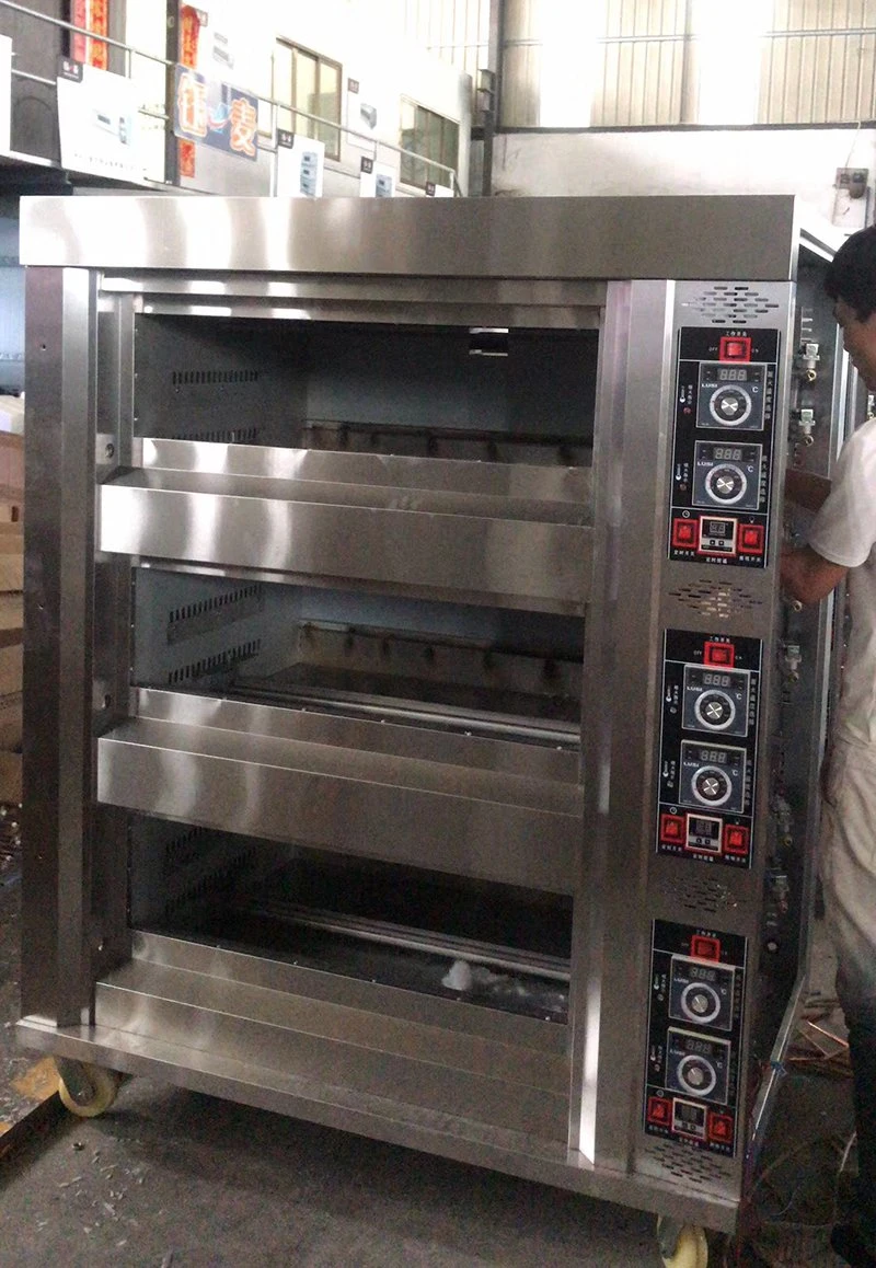 Gewerbliche Küchengeräte Bäckerei Gas-Backmaschine Toaster Brot Pizza Backofen Für Kuchen