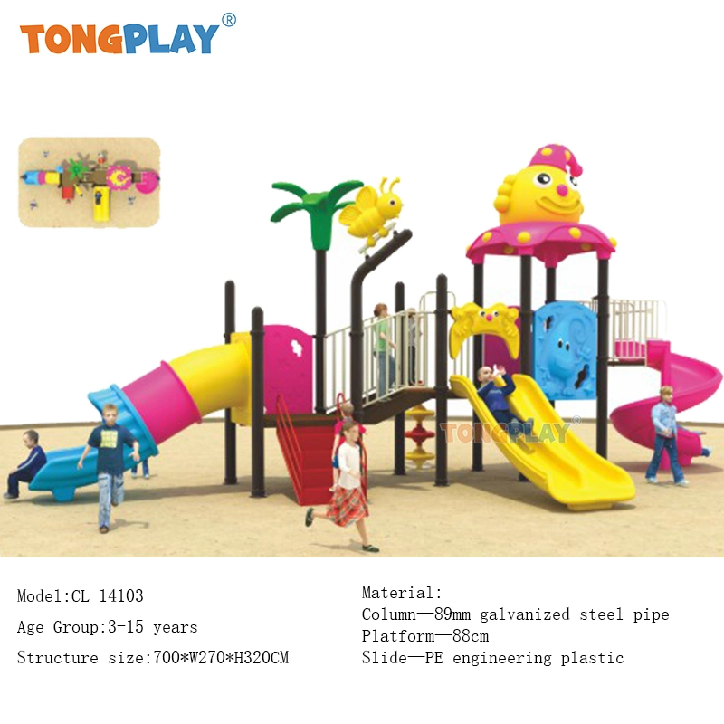 Parque de diversões Parque Comercial infantil Flower Slide Toy for E Escola