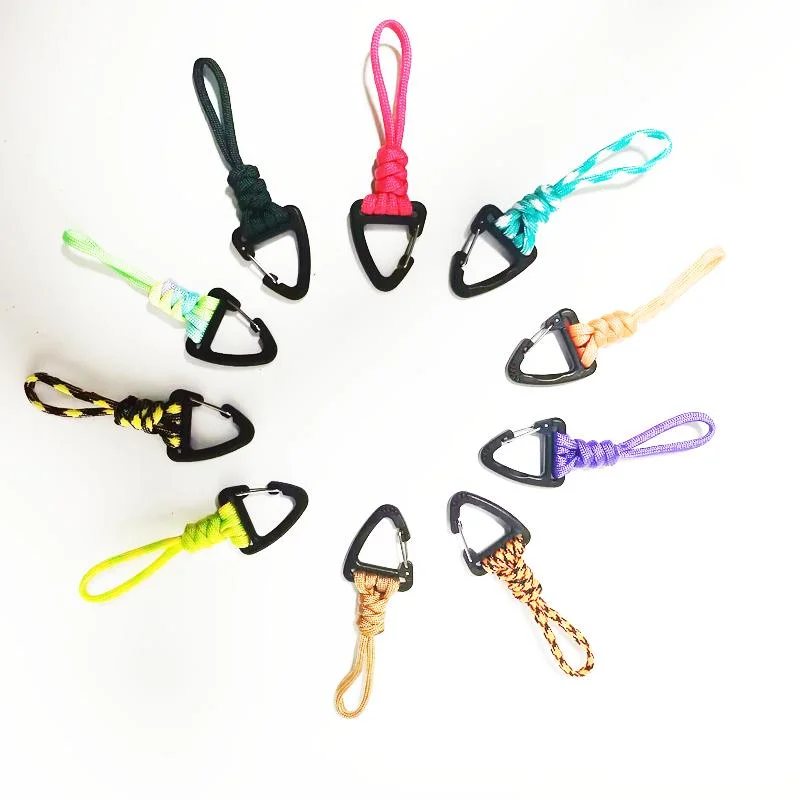 Nylon Paracord Key Chain with Plastic Hook