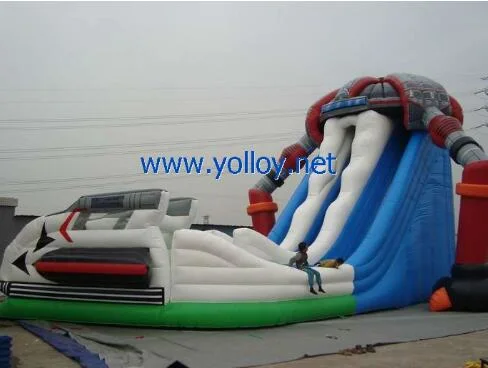 Alien Jumping Slide Inflatable Playground