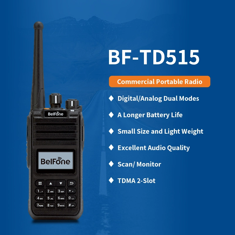 Bf-Td515 Portable Walkie Takie Two Way Radios UHF VHF Display Cheap