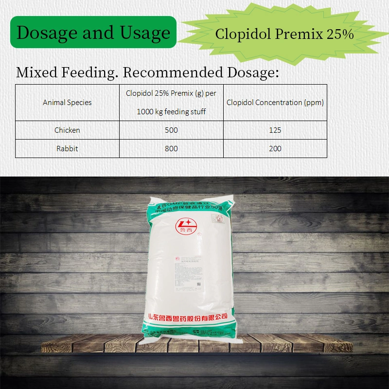 Clopidol Premix 25% Coccidiostat for Poultry Coccidiosis High Quality Facotry Supply China