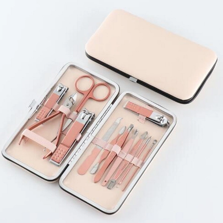 Rose Gold 12 Pieces Nail Clippers Manicure Set