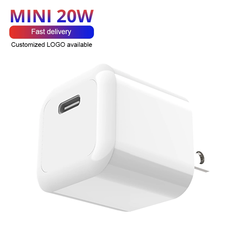 2021 New 20W Mini Pd QC 3.0 Quick Charge USB C Wall Cell Phone Charger for iPhone 12