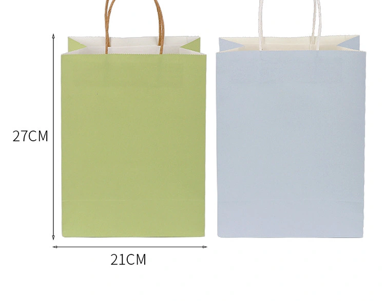 Color Kraft Paper Bag Craft Hand bags paper