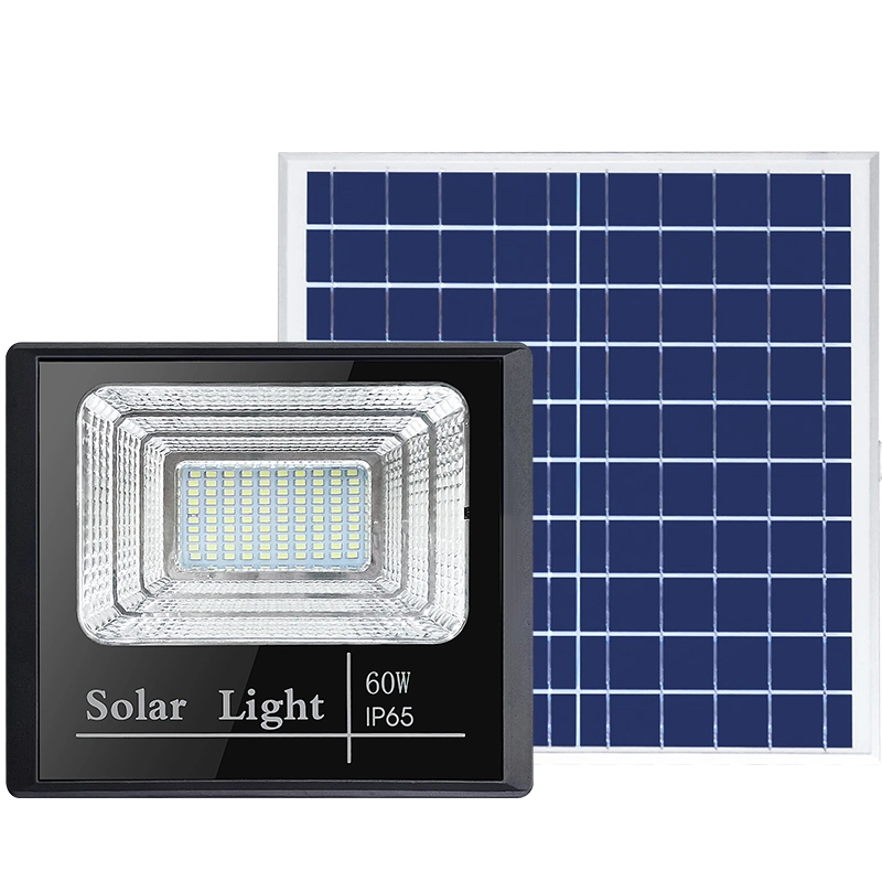 High Bright 60W Solar LED Flood Light LED Lamp Home Energy Saving Power System Sensor Lighting Garden Swimming Pool Wall Outdoor Underwater