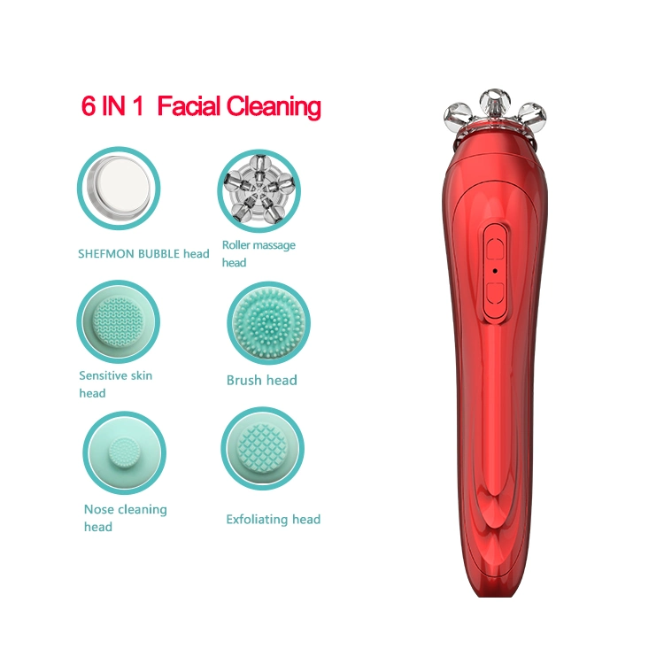 Wireless Charging Silicone Brush with Facial Cleaning System