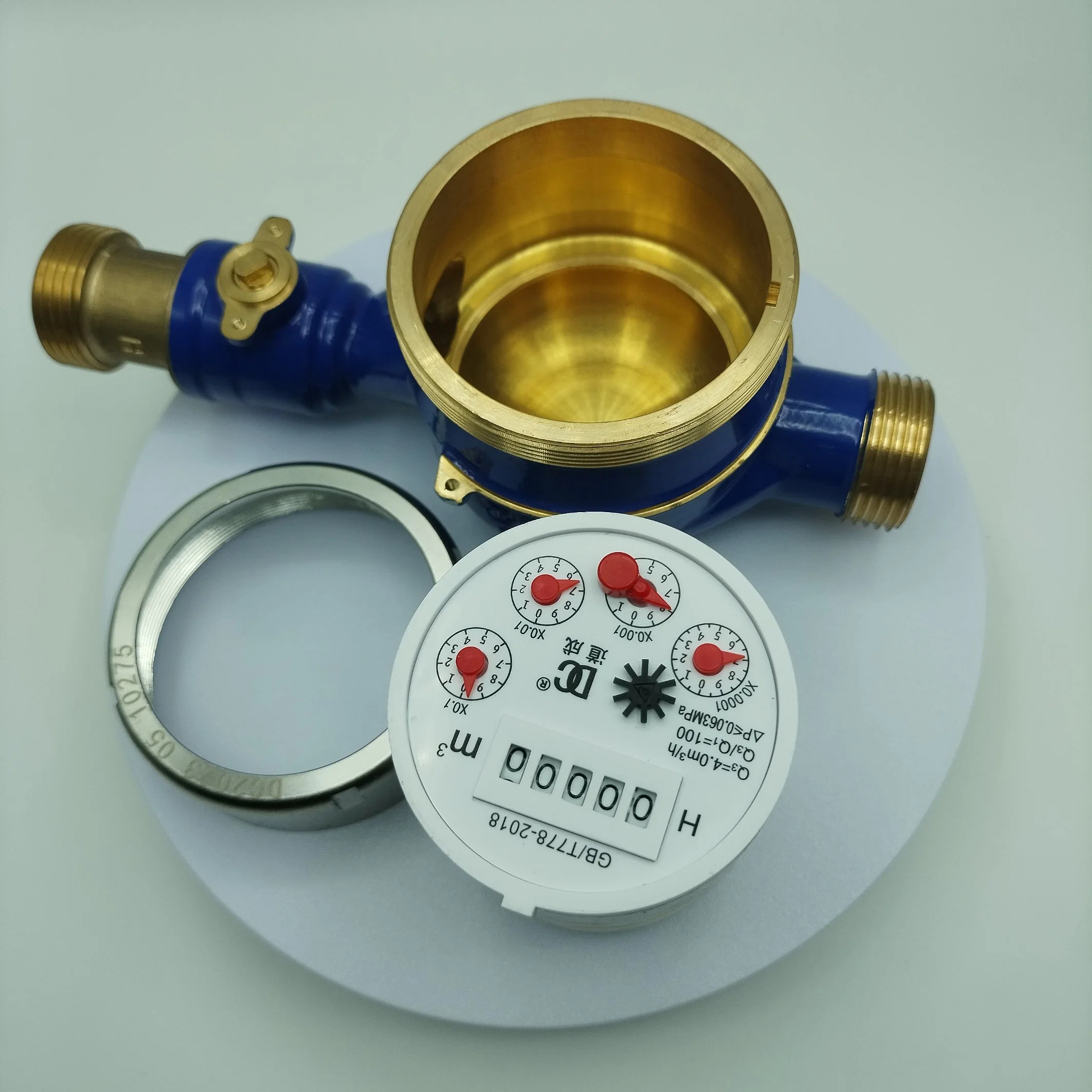 Multi Jet Magnetic Dry Brass Water Meter Dial and Mechanism