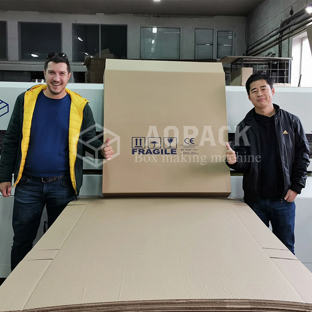 Aopack Modern Packaging Manufacturing Cardboard Corrugated Paper Carton Box Making Machine