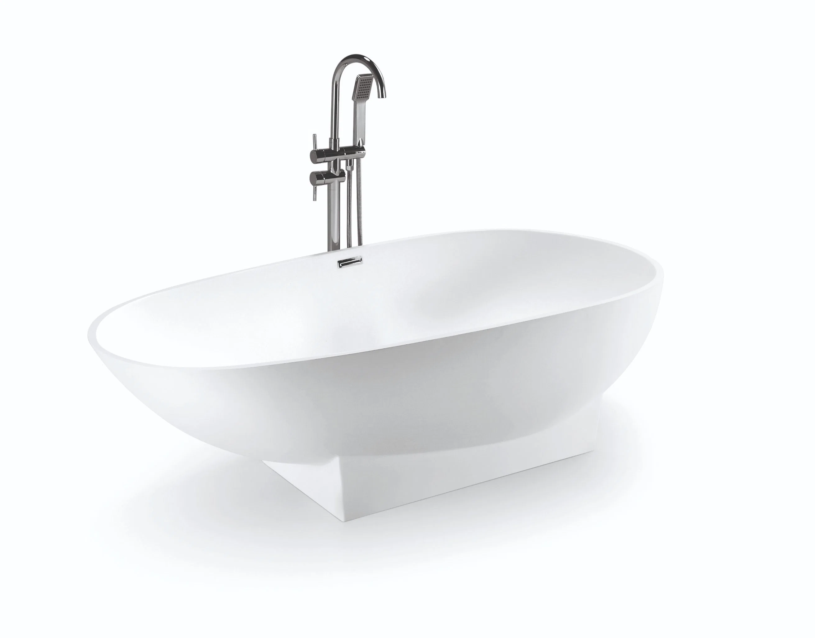 CE Approved Acrylic Shallow Bath Tub Leisure Bathroom Corner Freestanding Bathtub