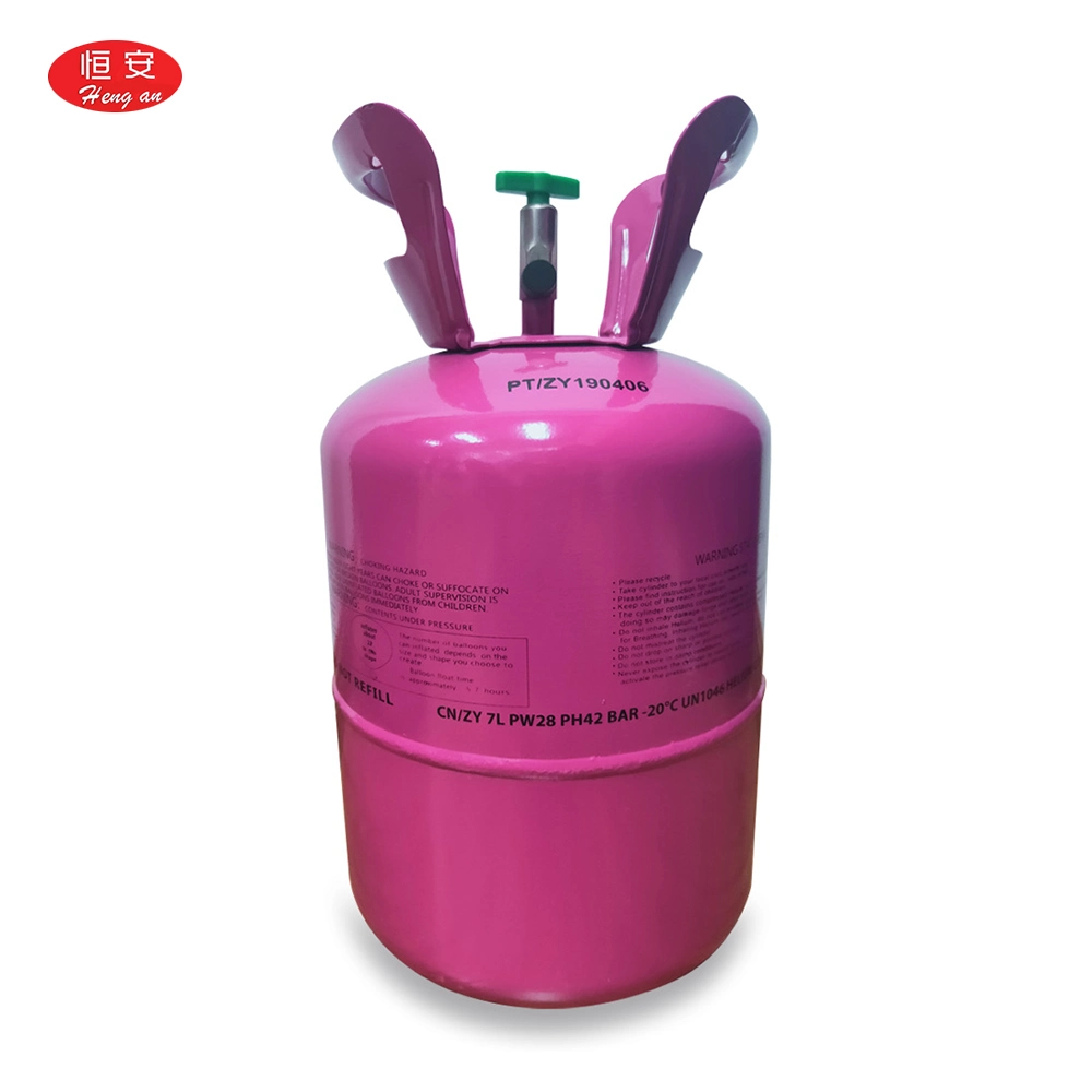 Hengan Disposable High Pressure Party 30PCS Balloons 28bar Disposable Helium Gas Cylinder Tank for Balloons