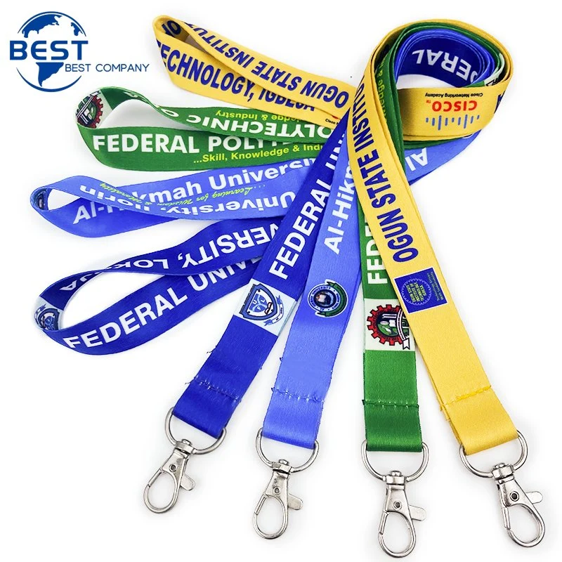 Wholesale Personalized Blank Sublimation Printing Polyester Neck Custom Lanyards with Logo Custom