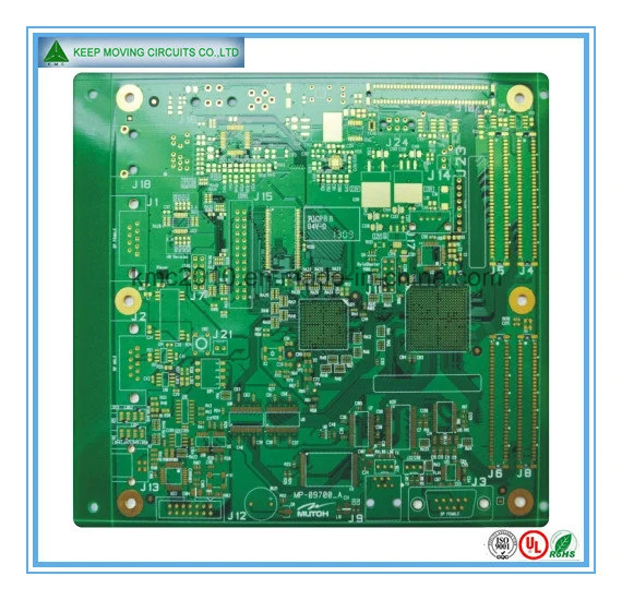 لوحة PCB عالية من 8 طبقات TG 170c مع صناعة الذهب من Immersion