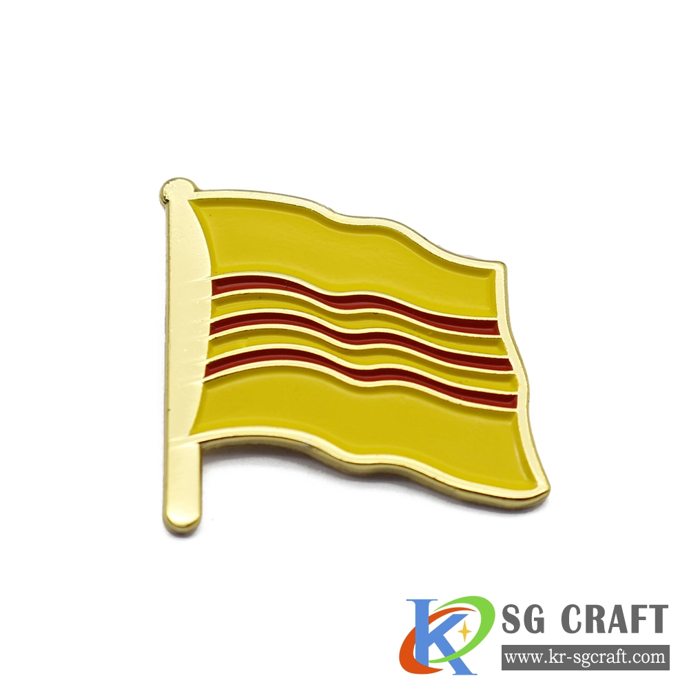 No MOQ Factory Price Custom Own Logo Metal World National Lapel Badge Brooch Souvenirs Country Flag Soft Enamel Pin for Promotion Gift
